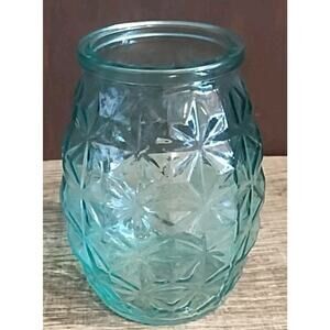 DPS Glass Flower Vase Jar Light Blue Polatis